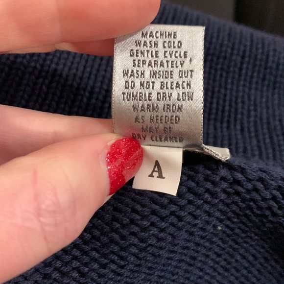 Chico’s navy blue cotton cardigan size 0 - Picture 4 of 4